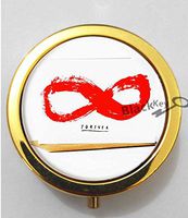 BlackKey Forever Beautiful Inspirational Word 3-Compartment Decorative Pocket Gift Box Case Organizer for Pill, Color 2 -1770