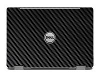 Black Carbon Fiber skin decal wrap skin Case for Dell inspiron 13 7000 series 7368 7378 13.3" 2 in 1 Laptop