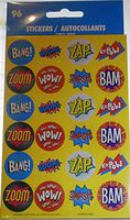 Bang! Zap Zoom Wow! Sticker Sheets - 96 Total