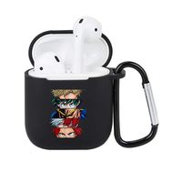 SosoJustgo2 My Hero Academia Airpods 1&2 Couple Protective Case, Cute Silicone Storage Case Compatible Shockproof Cover Protective Charging Case for Airpods(Style 1)