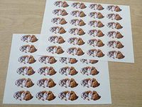 Minilabel Pack Of 48 Cat & Dog, 40X20mm Oval Seal Labels, Stickers For Craft, Decoration, Gift Wrapping, Presents, Envelopes, Bags Or Cards