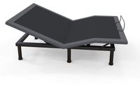Milemont Adjustable Bed Base Frame Smart Electric Beds Foundation (Queen, Gray)