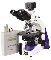 UNICO G395-LED Microscope, Binocular, 10X Wide Field Eyepiece, 4X, 10X, 40X, 100X, Plan, NA 1.25 Condenser, S-P Phase Heated Stage, LED Illuminated