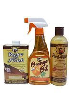 Howard Complete Wood Restoration Kit, Clean, Protect, and Restore Wood Finishes, Wood Antiques, Kitchen Cabinets, Wood Furniture (Ebony Brown)