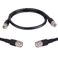 PL-259 Male to PL-259 Male ham cb Radio Cable Marine HF/UHF/VHF Radio Antenna Cable KMR-400 hf Antennas Cable ais Mini 400 Cable (3FT)
