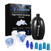AXABING High Fidelity Earplugs,Concert Ear Plugs - Hearing Protection Earplugs for Concerts Musicians Airplane Motorcycles Noise Reduction Ear Plugs (Blue)