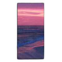 11.8 × 27.5" Dish Cloth Wash Cloth Pink Beach Sunset Face Cleaning Rags Guest Hand Towels