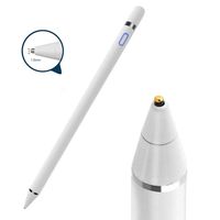 Stylus Pen for Touch Screens Rechargeable 1.5mm Fine Point Active Stylus Pen Smart Pencil Digital Compatible iPad and Most Tablet (White 1)