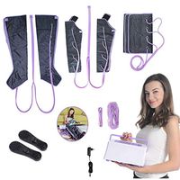 OMZBM Upgrade Professional Air Pressure Massager for Feet,Leg,Arms,Waist Circulation Massage Compression Leg Wraps with Handheld Controller with 3 Functions,6 Modes,9 Strengths