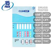 MiCare [15pk] - 12-Panel Urine Drug Test Card (AMP/BAR/BUP/BZO/COC/MDMA/MTD/OPI/OXY/PCP/TCA/THC) #MI-WDOA-3124