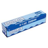 Boardwalk 7104 Standard Aluminum Foil Roll, Silver - 18 in. x 500 ft.