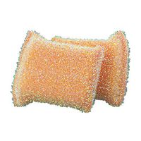 Casabella 2pk Sparkle Non-Stick Safe Scrub Sponge (Orange)