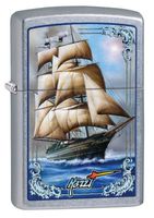 Zippo Mazzi Tall Ship Pocket Lighter