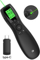 Type C Receiver Presentation Remote, Doosl Wireless Presenter Green Laser Pointer PowerPoint Presentation Clicker for MAC MacBook/Air/Pro Mac Mini, for Laptop with Type-C