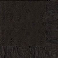 3 Ply Paper Lunch Napkins | 50ct (Jet Black)