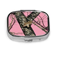 Small Pill Box Organizer Mossy Oak Pink Camo Special Pill Case for Purse/Pocket Daily Tablet Medicine Holder