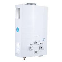 Water Heater, 6L Tankless Outdoor Portable Shower Digital Temperature Display Water Heating