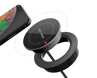 ineo Desk Wireless Charger Grommet Desk-Fit (Diameter 2.3" to 2.4") + ferrules Fitting grommest Diameter of 80mm (3.15'') [THC06 - Wireless Charger]
