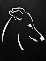 Chase Grace Studio Italian Greyhound Greyhounds Vinyl Decal Sticker|White|Cars Trucks Vans SUV Laptops Wall Art|5.25" X 5.25"|CGS818