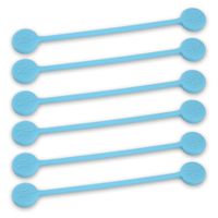 TwistieMag Strong Magnetic Twist Ties - The Blue Skies Collection - Baby Blue 6 Pack - Super Powerful Unique Solution for Cable Management, Hanging & Holding Stuff, Fidgeting, Or Just for Fun!