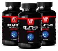 Immune Factors - MELATONIN Natural Sleep Support - Promotes Sleep Quality - Good Night - melatonin Bulk - 3 Bottles (270 Lozenges)