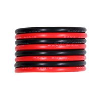 Silicone Wire 8 AWG [6ft Total,3 ft Red and 3 ft Black] - UTUO Red Black 200℃ 600V High Temperature Resistant Tinned Copper Soft Flexible Wire