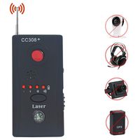 Wireless Lens Detector for Anti Spy Hidden Camera, Adjustable Detection Sensitivity Signal Bug RF Finder, GSM Voice Device Laser Detector