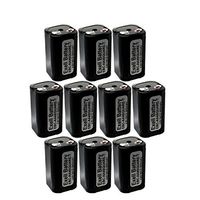 10x Exell Custom 4.8V 800mAh NiCd 4xAA Square Battery Pack with Tabs