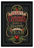 NobleWorks ''Chalk Up Another Holiday'' Funny Merry Christmas Greeting Card, 5'' x 7'' (C3297GXSG)