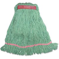 Genuine Joe GJOLGR1BCT Narrow Band Blend Loop Wet Mop, 12oz, 12/Ct, Green (Pack of 12)