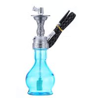 Zwq&zj Water Pipe, Cigarette Holder Filter can be Cleaned Circulation Type, Glass Double Water Pipe Hookah,B