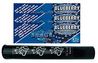 Herb Airtight Tube Pocket Protector with Juicy Jay's Blueberry 1.25 Flavored Hemp Rolling Papers 3 Count DC Crafts Nation- Ganesha