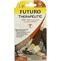 FUTURO Therapeutic Knee Length Stocking Open Toe/Heel Firm Medium Beige 1 Each ( pack of 2)
