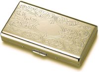Personalized Gold Paisley Cigarette Case for 120' Engraved Free - Ships from USA