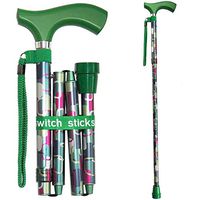 Switch Sticks Aluminum Adjustable Folding Cane and Walking Stick collapses and adjusts from 32 to 37 inches, Vienna
