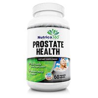 Nutrica360 Prostate Health - Help Promote a Health Prostate - Assisting in Increase of Urine Flow - 8 Key Ingredients - Reduces Constant urge to urinate - 60 Veg Capsules