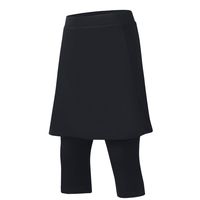 ANIVIVO Women Tennis Skirts Swimming Skirts UPF Swim Skorts Bottoms Sports Long Skirts Swimming Leggings(Black,S)