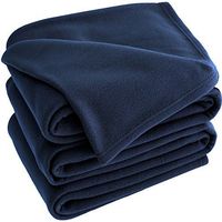 Polar Fleece Premium Ultra Soft Hypoallergenic Cozy Lightweight Blanket/Dark Blue/Twin - Twin XL