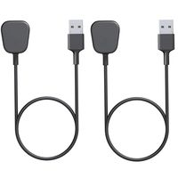 Hommaus Charging Cable Replacement for Fitbit Charge 3 SE Advanced Fitness Tracker, Securely Holds Tracker for Optimal Charging (2 Pack)