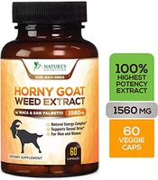 Horny Goat Weed Extra Strength 1560mg for Men & Women, Aids Natural Desire, Stamina & Strength with Maca, L-Arginine, Saw Palmetto & Tongkat Ali, Made in USA, Best Energy - 60 Capsules