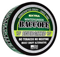 BaccOff, Wintergreen Energized Fine Cut, Premium Tobacco Free, Nicotine Free Snuff Alternative (10 Cans)