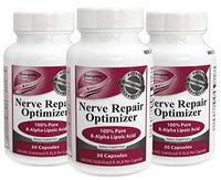 Life Renew: Nerve Repair Optimizer - Stabilized R-Alpha Lipoic Acid - to Be Used Alongside Nerve Renew for Faster Results - 3pk