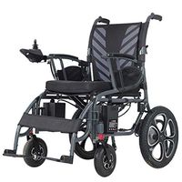 Oceanindw Electric Wheelchair - Lightweight Foldable Aviation Aluminum Alloy Frame with 500W Motor and Manual Parking Brake, 45cm(18 inches Seat Width