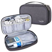 Luxja Carrying Case Compatible with HealthmateForever YK15AB TENS Unit Electronic Pulse Massager (Empty Case Only), Black