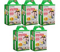 Fujifilm Instax Mini Instant Film White 100 Sheets Color Photo Paper Fuji Mini 9, Mini 8, Mini 7s, Mini 8+, Mini 70, Mini 90, Share Printer SP-2, SP-1, Polariod 300 Cameras