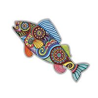 Fish Sticker Rainbow Trout Decal by Megan J Designs - Laptop Sticker Tumbler Decal Vinyl Sticker