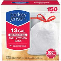 Berkley And Jensen Drawstring Trash, 150 Count