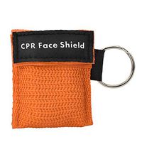 Bicaquu One-Way Valve Emergency CPR First Aid Mask Keychain Health Care Tool(Orange)