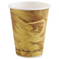 SCC378MS - Solo Mistique Polycoated Hot Paper Cup, 8 Oz, Printed, Brown