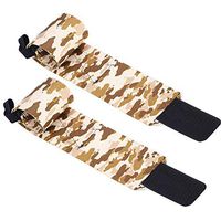 Zerone Compression Wrist Support Braces Weight Lifting, Camouflage Nylon Wrist Wraps Wrist Guard Protector for Basketball, Powerlifting, Gym Training for Men & Women, 1 Pair(Brown)